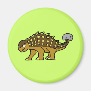 BrownAnkylosaurus Magnet