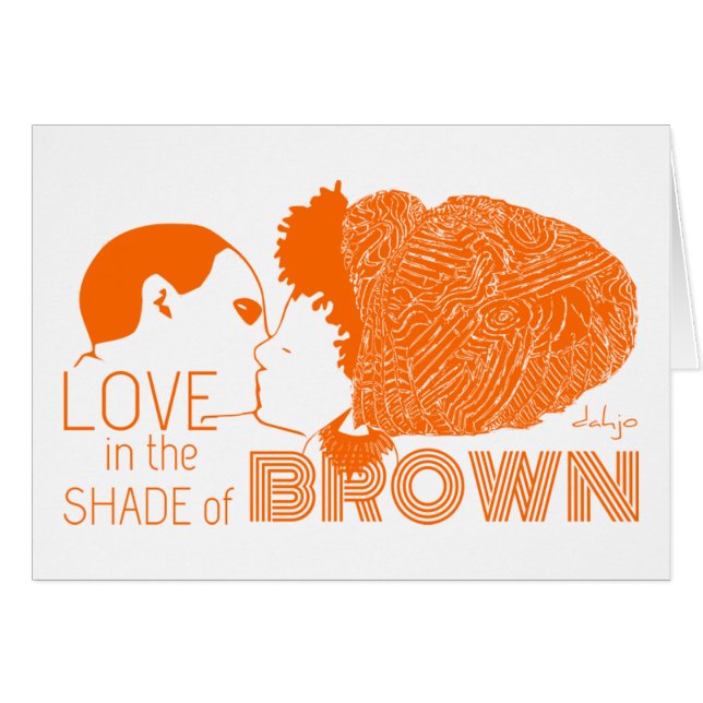 BROWNE LIEBE IN ORANGE (Vorderseite (Horizontal))