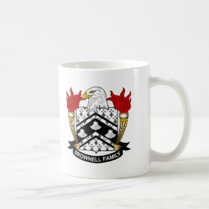Brownell Familienwappen Kaffeetasse