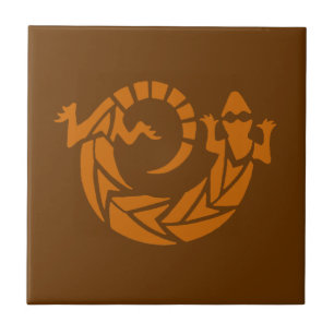 Browngecko-südwestliche Fliese