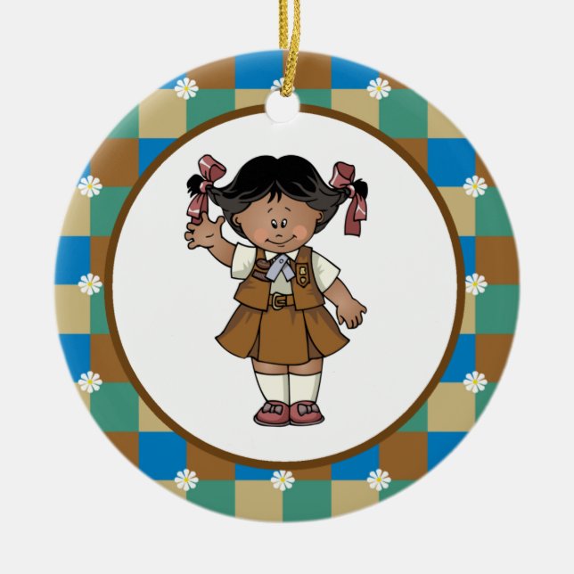 Brownie3 Keramik Ornament (Vorne)