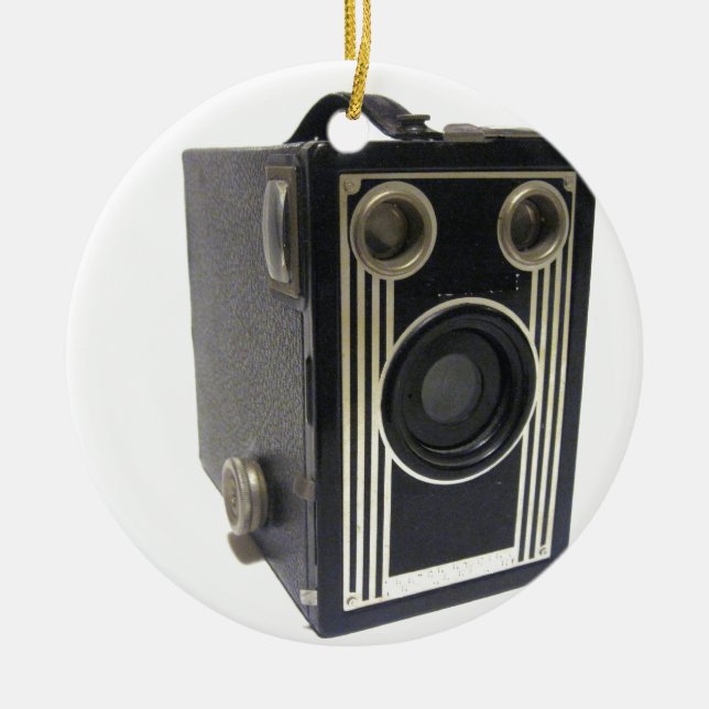 Brownie Antique Camera Keramikornament (Vorne)