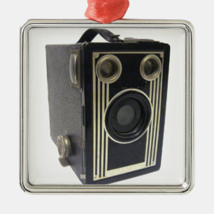 Brownie Antique Camera Metal Ornament Aus Metall