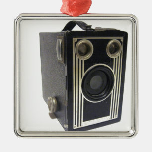 Brownie Antique Camera Silbernes Ornament