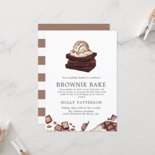 Brownie-Backen Backthemen-Treffen Einladung