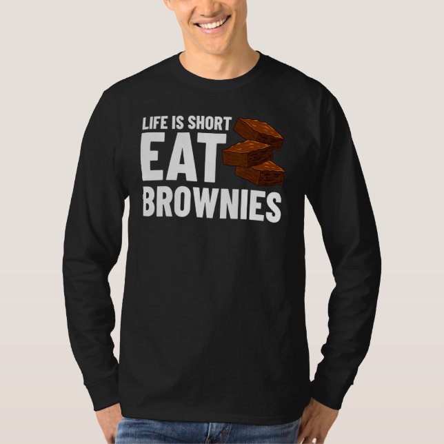 Brownie Cookie Rezept Bars Mix Keto T-Shirt (Vorderseite)