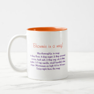 Brownie in einer Tasse Rezept personalisierte Mug