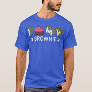 Brownie Personalisiert Hund Name Brownie Pet Lover T-Shirt