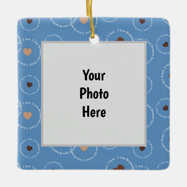 Brownie Scout Weihnachtsschmuck (Vorderseite)