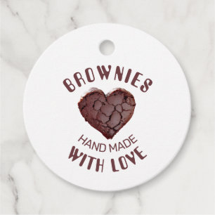 Brownies handgemacht mit Liebe Geschenkanhänger