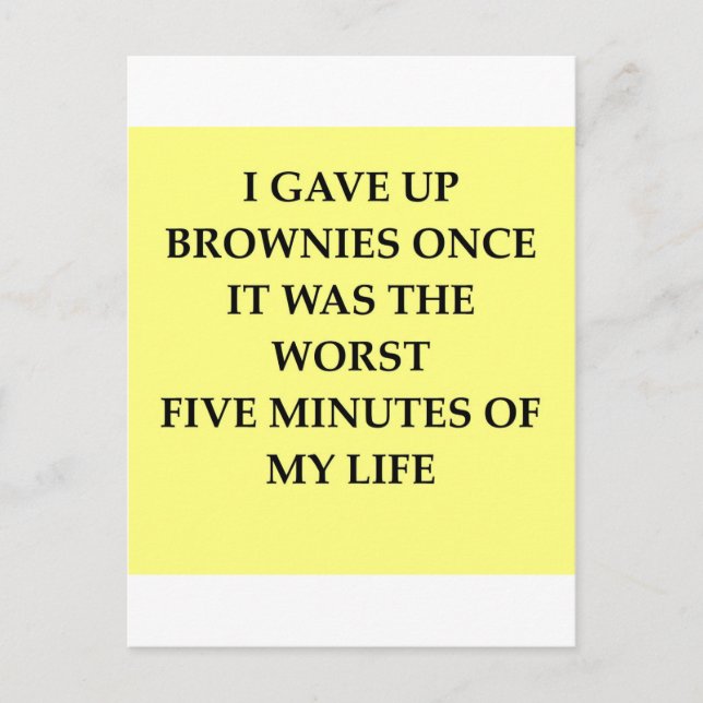 BROWNIES.jpg Postkarte (Vorderseite)