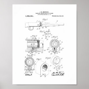 Browning 22 Semi-Auto Rifle and Remington model 24 Poster