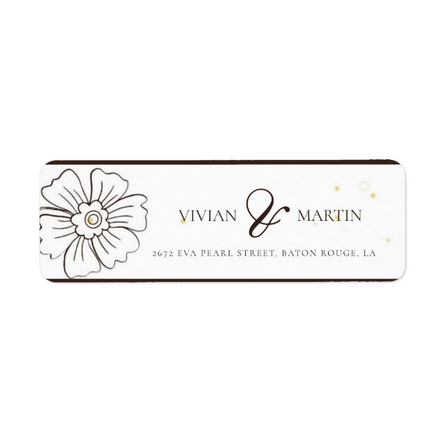 Browning auf Liebe Hochzeitsadresse (Vorne)