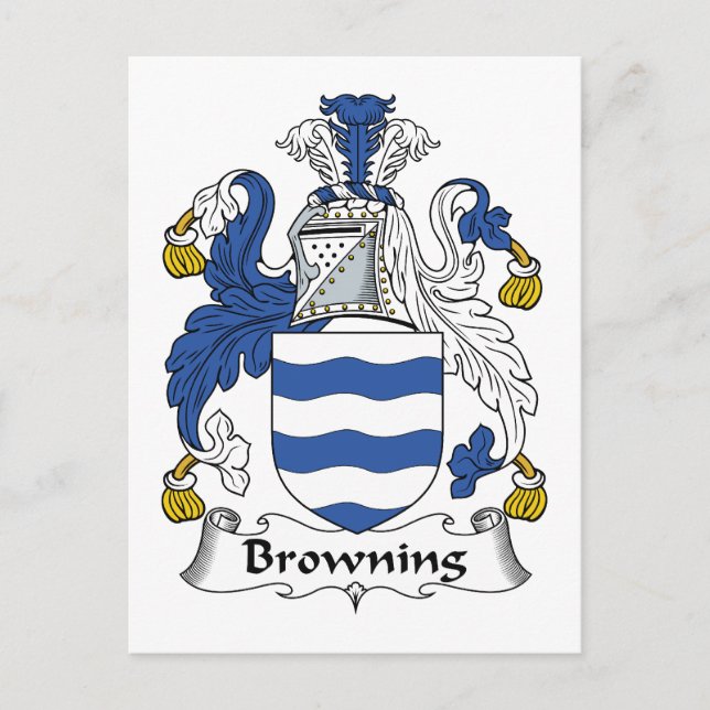 Browning Familienwappen Postkarte (Vorderseite)