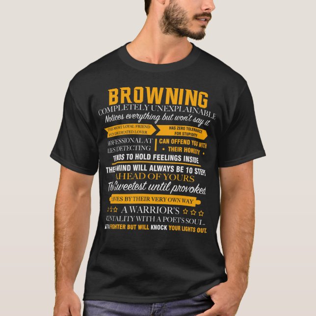 BROWNING völlig unerklärlich T-Shirt (Vorderseite)