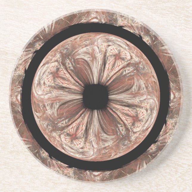 Brownish Abalone Bowls Abstrakt Getränkeuntersetzer (Vorne)