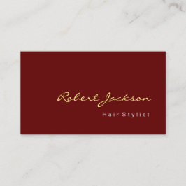 Brownish Red Hair Style Consultant Makeup Artist Visitenkarte