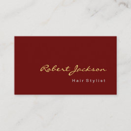 Brownish Red Hair Style Consultant Makeup Artist Visitenkarte