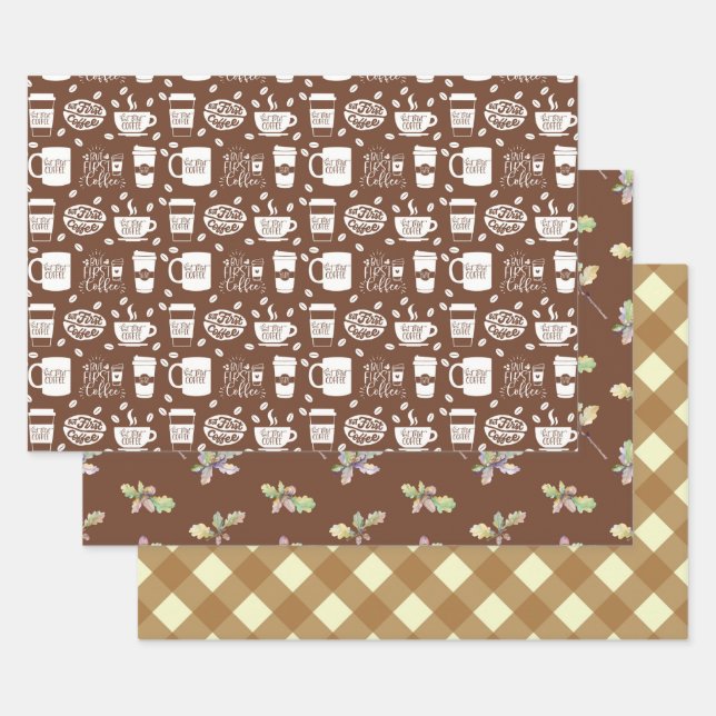 BROWNLOSE PATTERN, DIE PAPIERSHEETS BEARBEITEN GESCHENKPAPIER SET (Set)