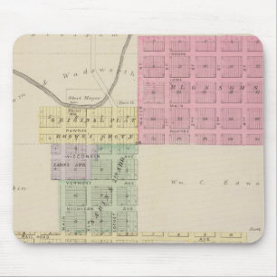 Browns Groveand Burdett, Kansas Mousepad