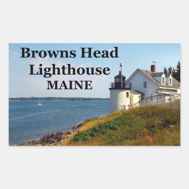 Browns Head Lighthouse, Maine Stickers (Vorderseite)