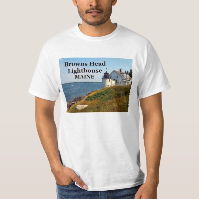 Browns Head Lighthouse, Maine T - Shirt (Vorderseite)