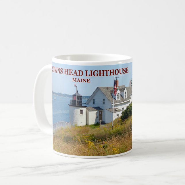 Browns Head Lighthouse, Maine Tasse (Vorderseite Links)