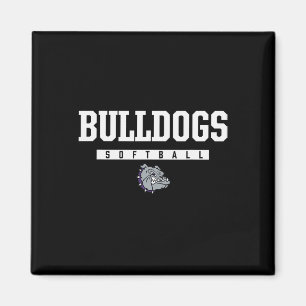 Brownsburg Bulldogs Logo Softll Hs Magnet