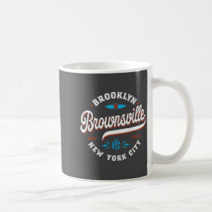Brownsville Brooklyn New York Retro Vintage Grafik Kaffeetasse