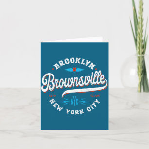 Brownsville Brooklyn New York Retro Vintage Grafik Karte