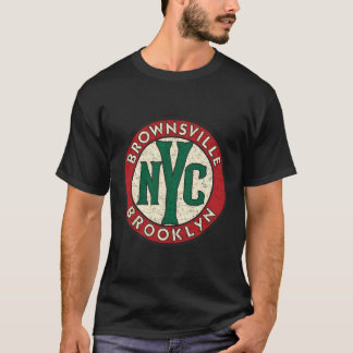 Brownsville Brooklyn Vintag Road Sign erschüttert T-Shirt