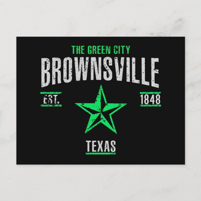 Brownsville Postkarte (Vorderseite)