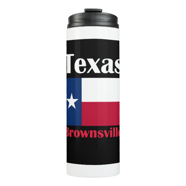 Brownsville TX Thermosbecher (Vorderseite)