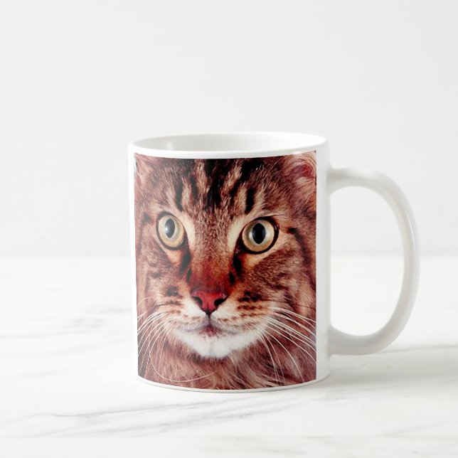 Browntabby-Katzen-Tasse Kaffeetasse (Rechts)