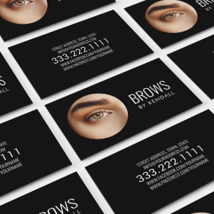 Brows Aftercare Permanent Eyebrow Minimalistisch D Visitenkarte