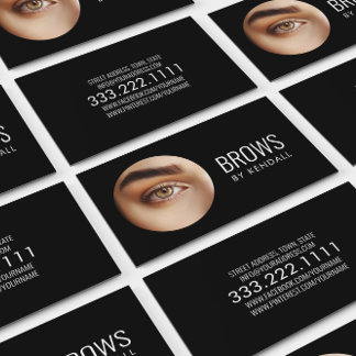 Brows Aftercare Permanent Eyebrow Minimalistisch D Visitenkarte