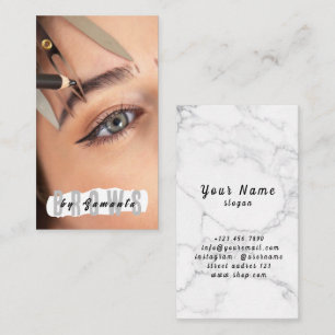 Brows Aftercare PMU Microblading Henna Salon Busin Visitenkarte