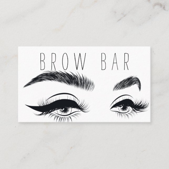 Brows & Lashes Microblading, Eyelash Extensions Visitenkarte (Vorderseite)