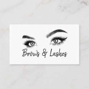Brows & Lashes Microblading, Wimpernverlängerung Visitenkarte