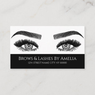 Brows & Lashes Microblading, Wimpernverlängerungen Visitenkarte