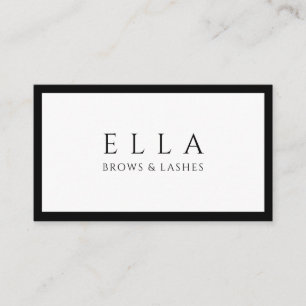 Brows & Lashes Salon Wimpernverlängerungen Visitenkarte