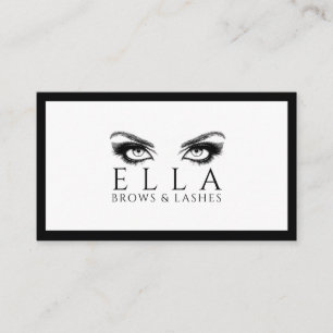 Brows & Lashes Salon Wimpernverlängerungen Visitenkarte