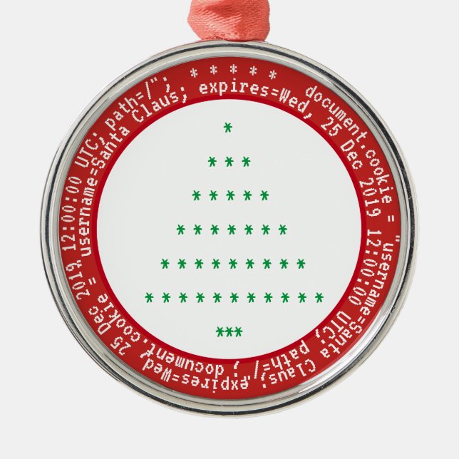 Browser-Cookies für Weihnachtsschmuck Grün (Vorne)