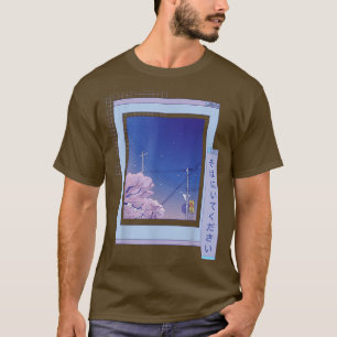 Browser Sakura Niedlich Anime Vaporwave Japanische T-Shirt