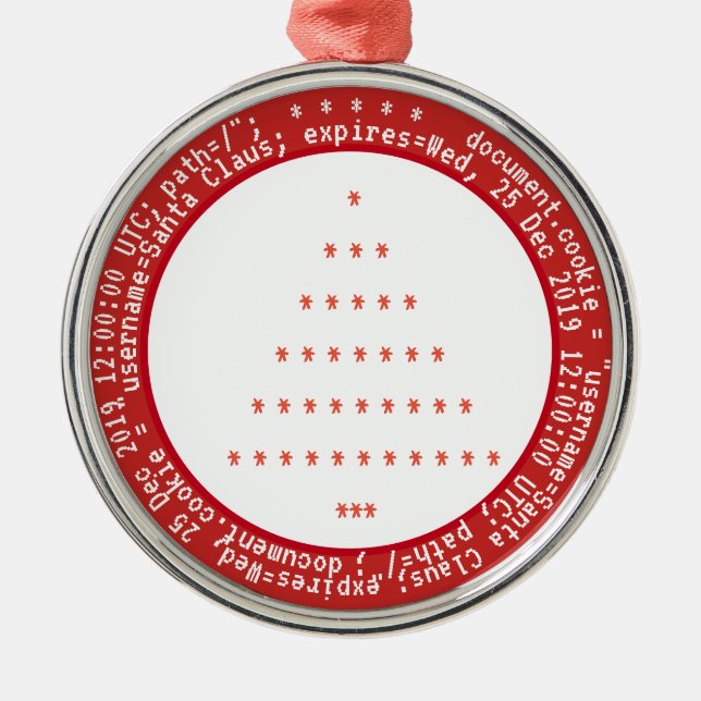 Browsercookies für Weihnachtsschmuck (Vorne)