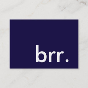 brr. es ist ein Party im Winter! Visitenkarte