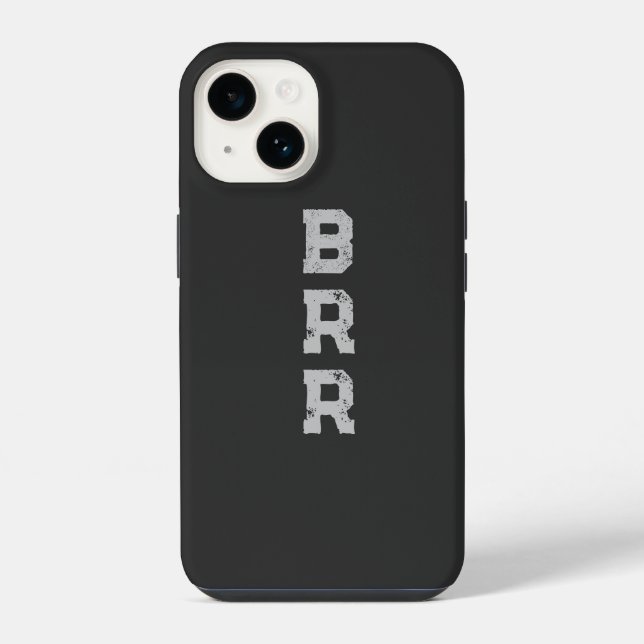BRR-Logo - Grau iPhone Hülle (Rückseite)