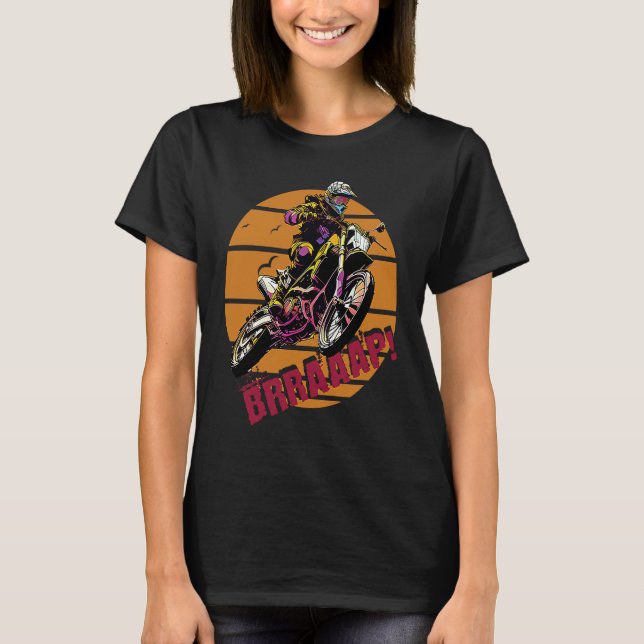 Brraaap Dirt Bike Motocross T-Shirt (Vorderseite)