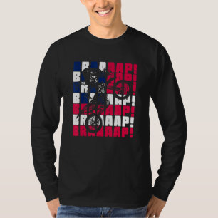 Brraaap Motocross - Amerikanische Flagge - Dirt Bi T-Shirt