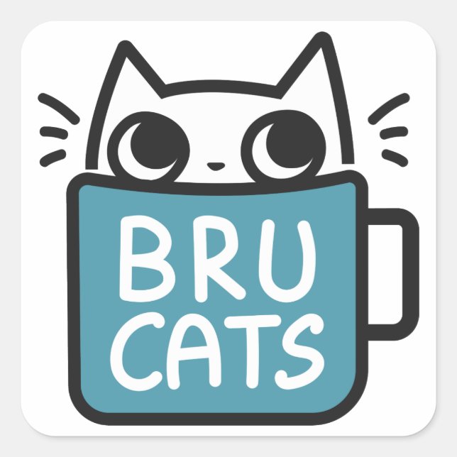 Bru Cats Stickers (Vorderseite)